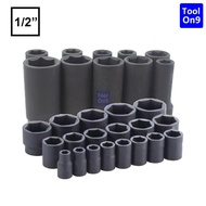 1/2 " Impact Socket Impact Deep Socket Socket Hitam Panjang Pendek Box Socket Hitam Box Impact Wrenc