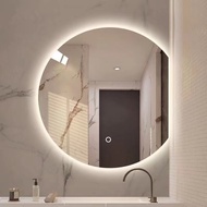 Intelligent special-shaped bathroom mirror semi-circular irregular cosmetic mirror wall lamp bathroo