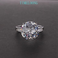 6 CT Round Cut Lab Sapphire Citrine Aquamarine Gemstone 925 Silver Ring Jewelry Gifts