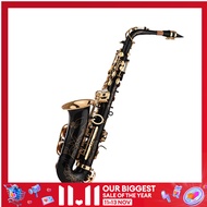 [ammoon]【ลดกระหน่ำ】 EB อัลโตแซกโซโฟนแซ็กโซโฟนทองเหลืองเคลือบทอง 82Z ประเภทที่สำคัญเครื่องลมไม้กับของ