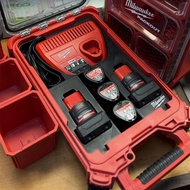 3D Printing Lining Adapt to 8435 Toolbox M12 Charger+5 Battery Storage