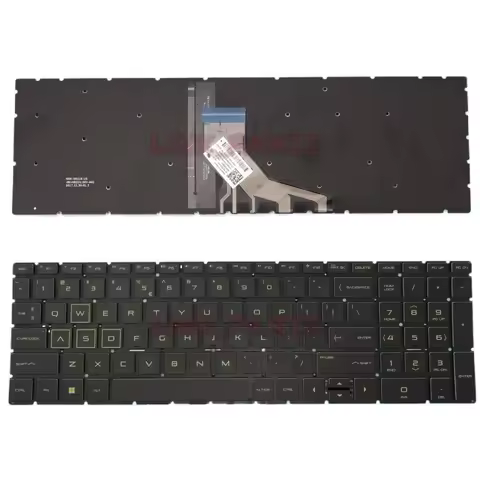 NEW US English Keyboard For HP Pavilion Gaming 16-A 16-A0000 16-A0032DX Green Backlit Laptop Keyboar