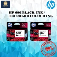 [ORIGINAL] HP 680 BLACK  INK / TRI COLOR COLOUR PRINTER INK CARTRIDGES  For HP DeskJet 1110/ 1115/ 2130/ 2135/ 3630...