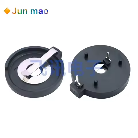 5PCS Cr2430 horizontal button battery pin bs-2430-1 spring clip battery base 2p pin stock CR2032