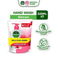Dettol Skincare Hand Wash 225g (Bundle of 2) Refill
