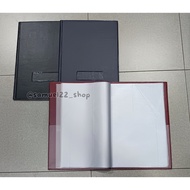 Report Folder Report/ Report/ Diploma/ F4 Plain Folio Contains 20 Pockets Leather Cover TOPLA DK-999