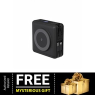 ADAM Elements GRAVITY X5 Powerbank 15000mAh with Cable USB-C Lightning 5-in-1 and Travel Adapter