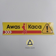 Beware of Glass Stickers - Beware of Hearts GlassADA