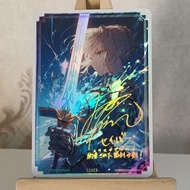 Fate My King saber Arturia Sword of Oath Gold Sign Flash Card 86 * 59MM Size