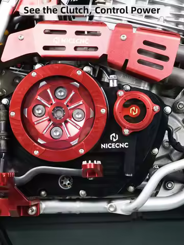 For Honda XR650L 1993-2025 2024 2023 2022 2021 2020 NICECNC Transparent Clutch Cover XR 650L 650 L 9