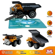 Miniatur Dump Truck Keychain - Mainan Miniatur Alat Berat Diecast