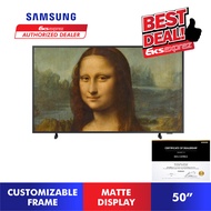 [F.ship + GIFT] Samsung 50" QA50LS03BAKXXM The Frame QLED 4K Smart Lifestyle TV (2022)