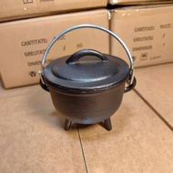 Three-legged Cast Iron Pot Small Ding Burning Pot Cast Iron Incense Burner Cast Iron Ornaments Small