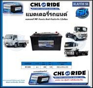 แบตเตอรี่รถยนต์ MF ขนาด MF100R ยี่ห้อ Chloride สินค้ารับประกัน12เดือน ไม่ต้องดูแลน้ำกลั่นตลอดอายุการ