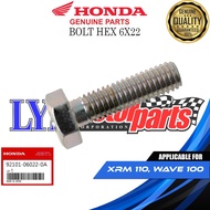 HONDA BOLT HEX 6X22 FOR XRM 110 | WAVE 100 || 92101-06022-0A