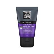NANO WHITE MEN Oil Control Anti-Blackhead Detox Mud Wash 100ml