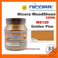 Nicora Woodsheen 320ML / cat kayu / wood varnish / syelek kayu / cat kayu matte / shellac / wood pai