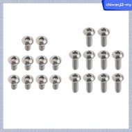 Devoko M3 Polished Titanium screw Hex Allen Socket Quantity of 10 Pieces, M3 x 6mm, M3 x 8mm, M3 x 1