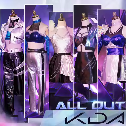 Lol-cosplay KDA Cosplay Costume Seraphine Superstar Kasha Evelyn Ari Cosplay Girl Group Second Seaso