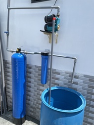 Cột lọc Composite 1054 full vật liệu xử lý nước nhiễm phèn khử vôi cặn canxi kim loại nặng.