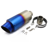 Stainless steel motorcycle 60mm exhaust kawasaki 500 half blue oblique mouth for WR426F WR250X WR250