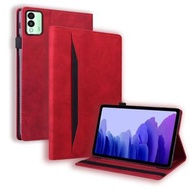全城熱賣 - 適用於Tecno Megapad 11 2024 商務拼接防震平板皮套（紅色）
