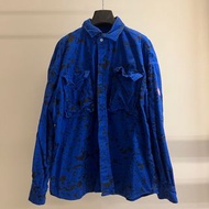 cav empt(CE) 藍色豹紋襯衫/外套/L號/二手正品