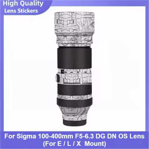 100-400 F5-6.3 For E / L / X Mount Lens Sticker Vinyl Wrap Film For Sigma 100-400mm F5-6.3 DG DN OS 