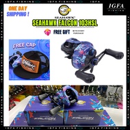 [IGFA] SEAHAWK FALCON 103HSL Bc Reel Seahawk Casting Reel Mesin Bc Seahawk Reel Mesin Bc Murah