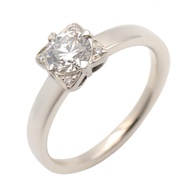 【二手】寶格麗 (Bulgari) BVLGARI戒指 - Teddy Cata Avenezia 鑽石戒指，Pt950 鉑金，鑽石 Teddy Cata Avenezia 鑽石戒指