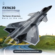 FX9630 J20 RC Plane Strong Four Channel Power Fighter Remote Control Airplane Anti-collision Soft Ru