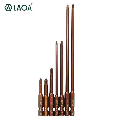 LAOA 1pc Screwdriver Bits Ph1 Ph2 S2 Alloy Steel Bit for Electric Screwdriver Hand Drill With Magnet