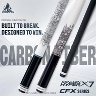 Pool Cue Stick Carbon Fiber Shaft Low Deflection Pro Taper 58in 11.8/12.5mm Tip 3/8x8 Joint Professi