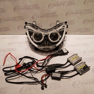 yamaha nmax - lampu depan hid proyektor angel eyes devil eywcsv 0238kl