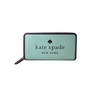 [Kate Spade] Long Wallet Women's K7179960 Color Block Elafabled Leather Logo Large Continental Wallet Round Zipper Outlet