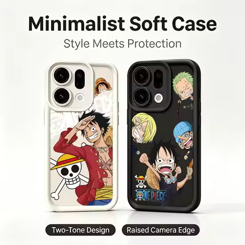Cute One Piece Shockproof Phone Case For OPPO A5 A6 Pro A5X A6X A16 A17 A54 A57 A60 A73 A77 A79 A80 