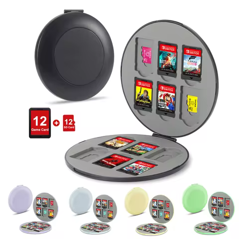 12in1 Game Card Case For Nintendo Switch OLED lite Game Holder Micro SD Memory Cards Storage Box For