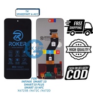 ( TX ) LCD FOR INFINIX SMART 10 / 10 PLUS / 10 NFC X6725 / X6725C / X6725D / X6725B FULLSET BY ROKER