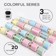 1rolls Phomemo M110 M220 M200 Machine Label Printer Sticker Self-Adhesive Thermal Paper Compatible f