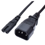 C14 to C7 2Meter Power Cable / IEC320 C14 to C07 Figure 8 Cable / C7 to C14