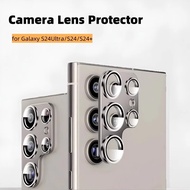 Metal Camera Lens Protector For Samsung Galaxy S24 Ultra Metal Camera Ring Case+Tempered Glass S24+ 