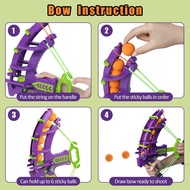 Đồ chơi Bow and Arrow cho trẻ em Bow và Arrow Set với những quả bóng dính cho chơi ngoài trời và tro