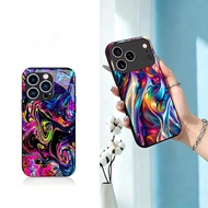 Wallpaper abstrak Glass casing for iPhone 16 Pro Max/17/IPHONE 17 PRO MAX/IPHONE 15 PRO MAX/IPHONE 1