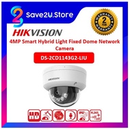 <READY STOCK> HIKVISION DS-2CD1143G2-LIU 4MP Smart Hybrid Light Fixed Dome Network Camera