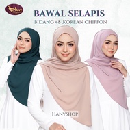 Bawal SELAPIS curve chiffon bidang 48