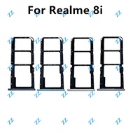 For Realme 8i SIM Card Tray Slot Holder Card Holder Reader SD Slot Adapter Replacement Parts