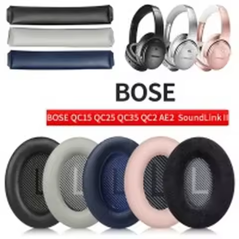 1pair Ear Pad For BOSE QC35 for QuietComfort 35 & 35 II Headset Replacement Headphones Memory Foam G