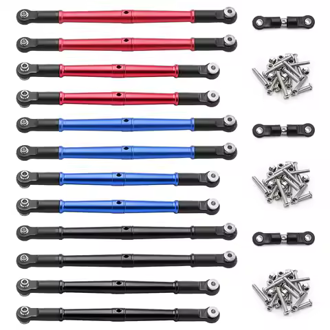 Metal Steering Tie Rod Set for ARRMA 1/7 Big Rock Fireteam 6S BLX 1/8 Kraton Outcast Notorious 6S BL