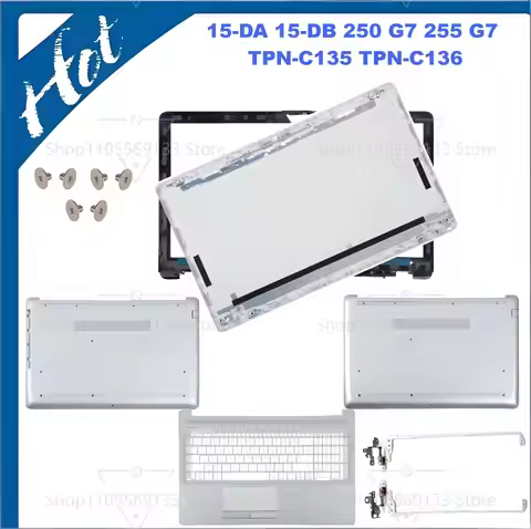 Housing Case For HP 250 G7 255 G7 15-DA 15-DB 15-DX TPN-C135 TPN-C136 Back Cover/Front Frame/Palm Re