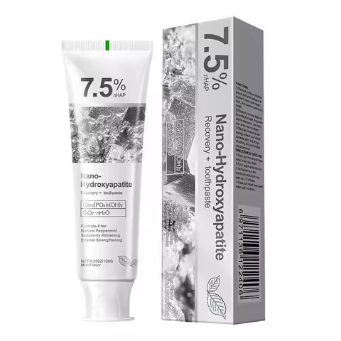 Hydroxyapatite Toothpaste,Gentle Mint,Breath Refreshing Whitening Toothpaste,Intensives Stain Remova